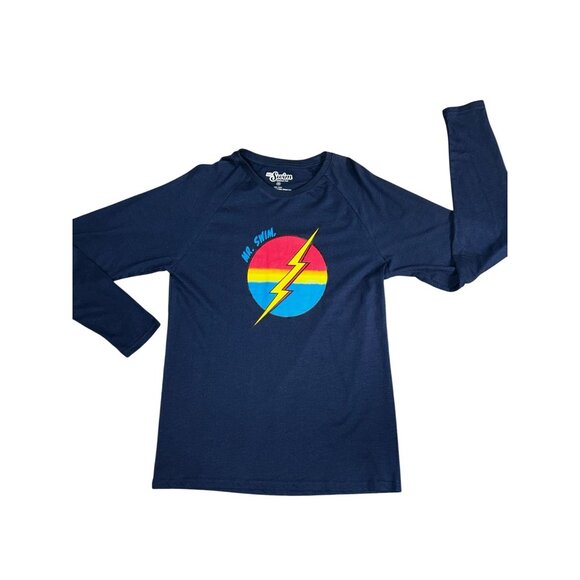 Mr. Swim Unisex Long Sleeve Shirt Medium Navy Blue NWOT Indie Kid Skater - Picture 1 of 6